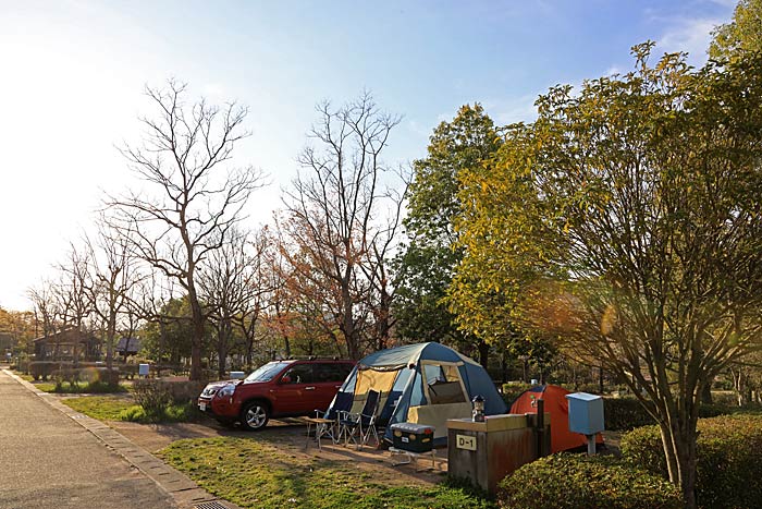 西脇市日本のへそ日時計の丘公園オートキャンプ場