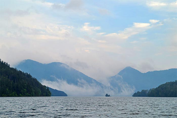 然別湖北岸野営場