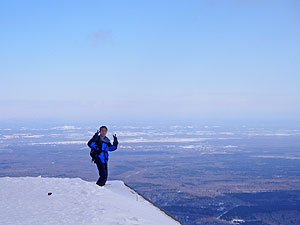 山頂にて