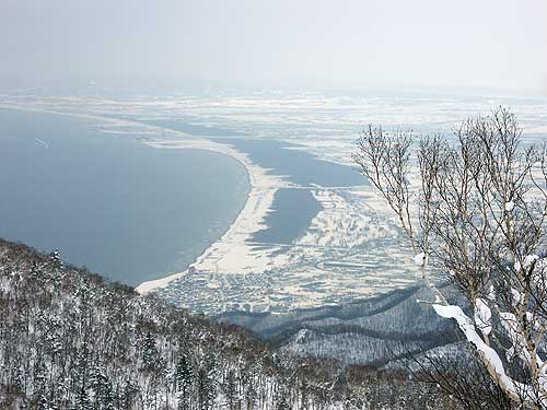 石狩湾の海岸線