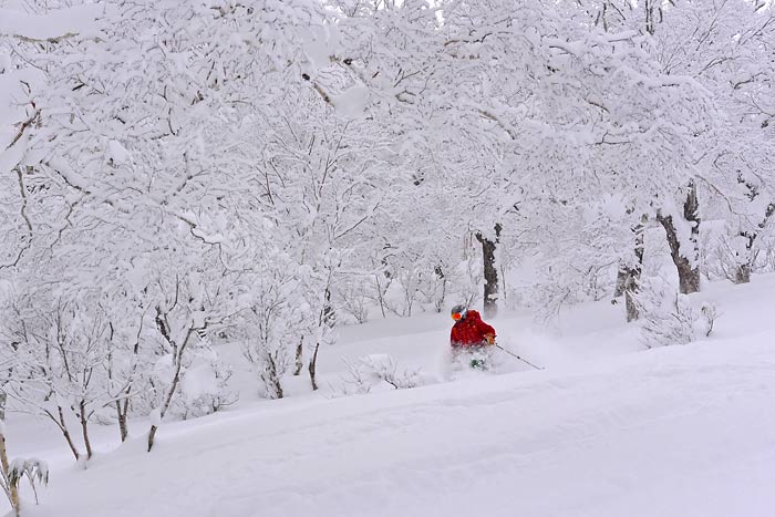 天幕山の山スキー