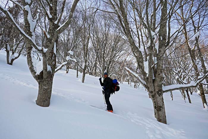 塩谷丸山で山スキー