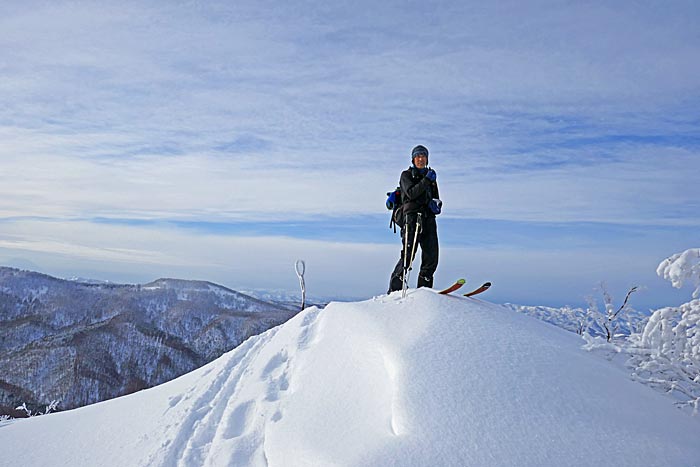 塩谷丸山で山スキー